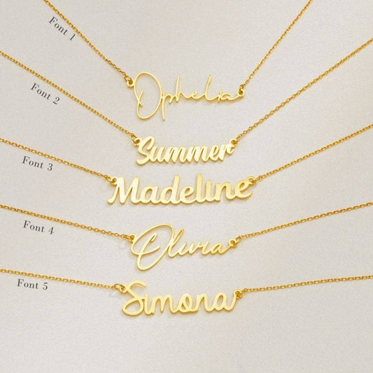 Personalized necklace 18K gold-plated personalized name necklace, birthday gift, Mother's Day gift