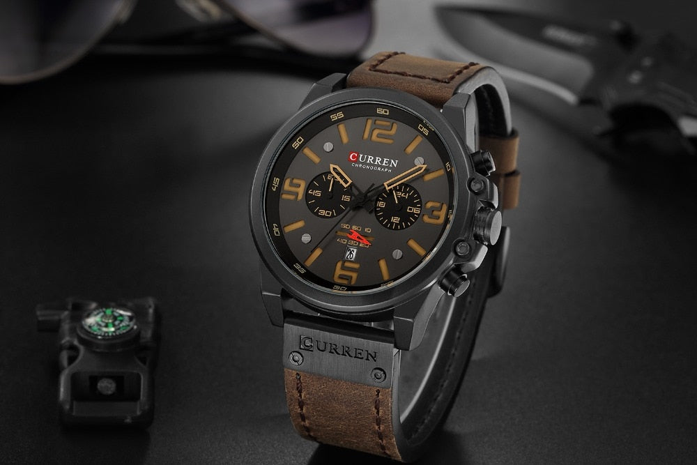 CURREN Men's Luxury  Waterproof Sport  Watch