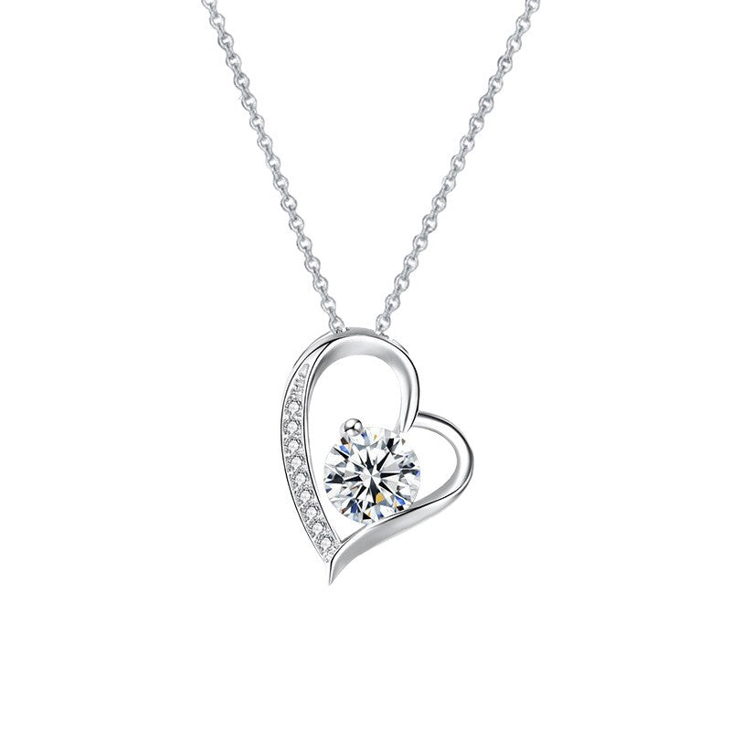 Heart-shaped necklace & Gift Box