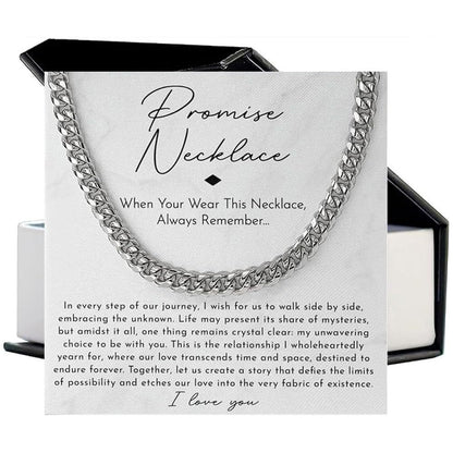 Stainless steel necklace with double-sided polished titanium steel chain