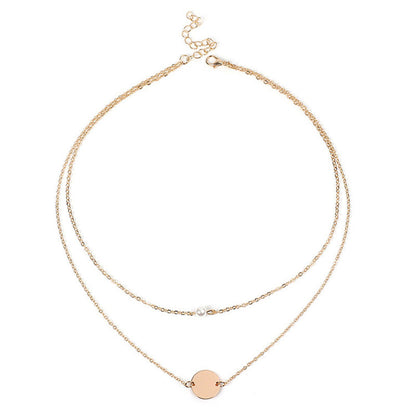 Round pearl necklace for girls