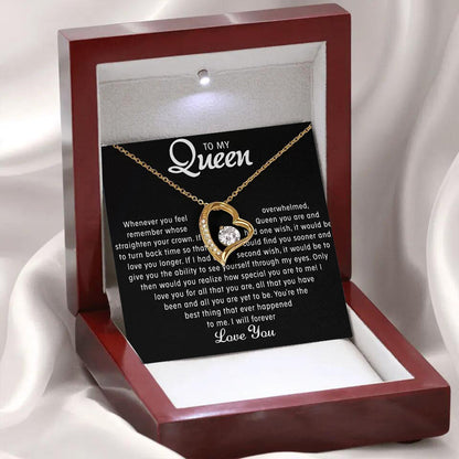 Heart-shaped necklace & Gift Box