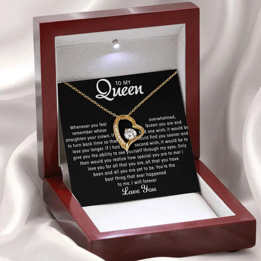 Heart-shaped necklace & Gift Box