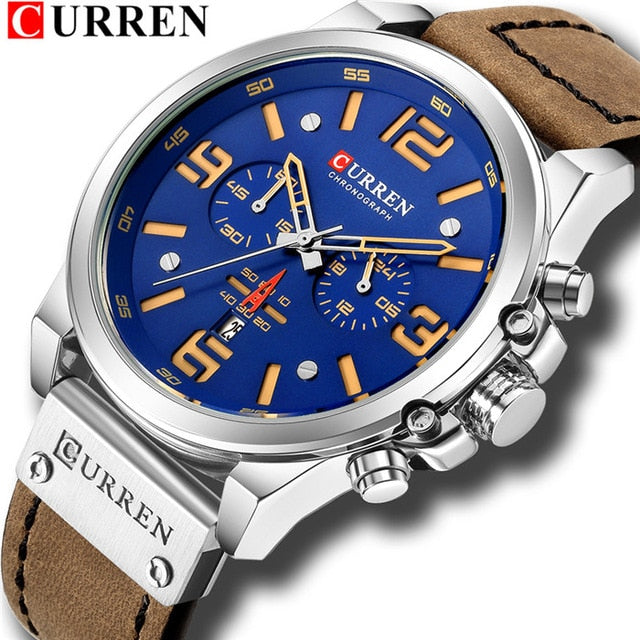 CURREN Men's Luxury  Waterproof Sport  Watch