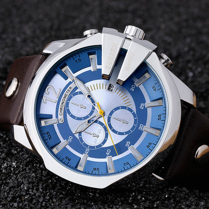 CURREN 8176 Brand Casual Men's Watches Leather Waterproof Luxury Fashion Quartz Watch Men Sport Military Army Wristwatch Gold