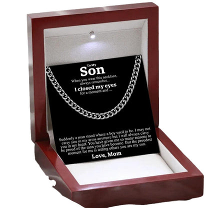 Stainless Steel Necklace Men Titanium Cuban Chain Polished Round Hip Hop Fashion Jewelry