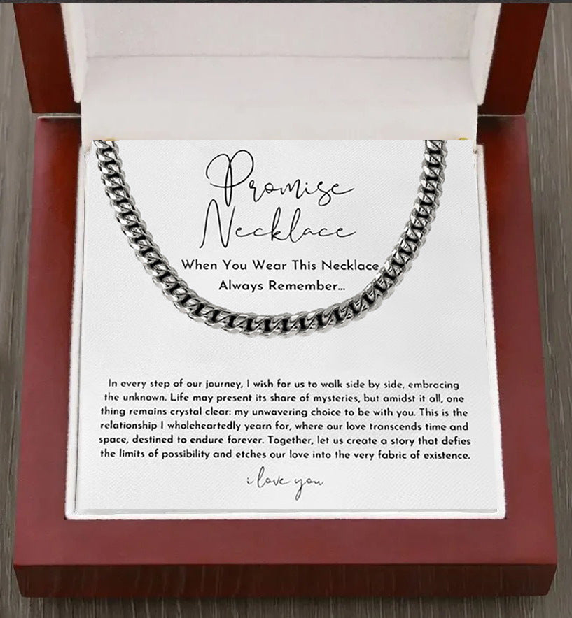 Cuban Chain Jewelry Men's Necklace Gift Set