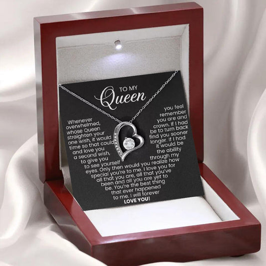 Heart-shaped necklace & Gift Box