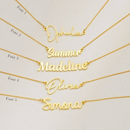 Personalized necklace 18K gold-plated personalized name necklace, birthday gift, Mother's Day gift